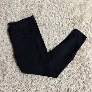 Women’s Size 30L Black Free Rein Knee Patch Horseback Riding Breeches